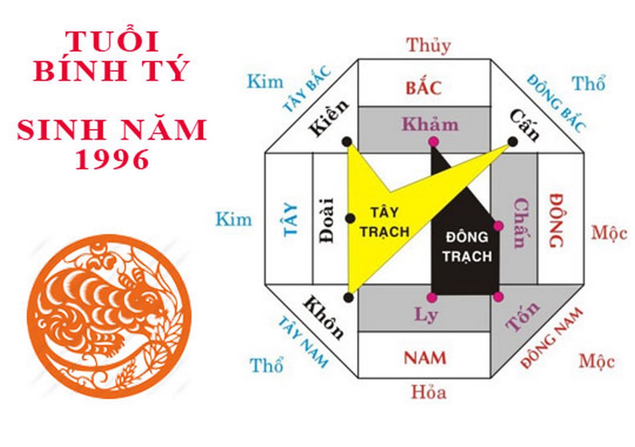 Những hướng hợp cho nam và nữ sinh năm 1996