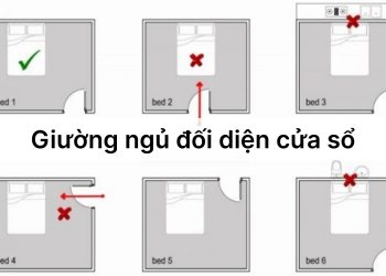 Kiêng kỵ kê giường đối diện cửa ra vào